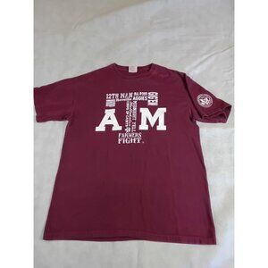 Texas A&M Aggies T-Shirt Large Gig 'Em George Bush Logo 12th Man